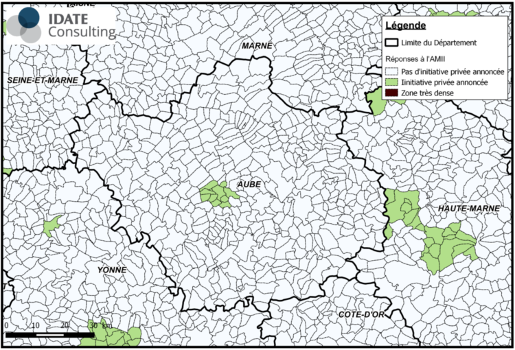 Carte AMII Orange dans l'Aube