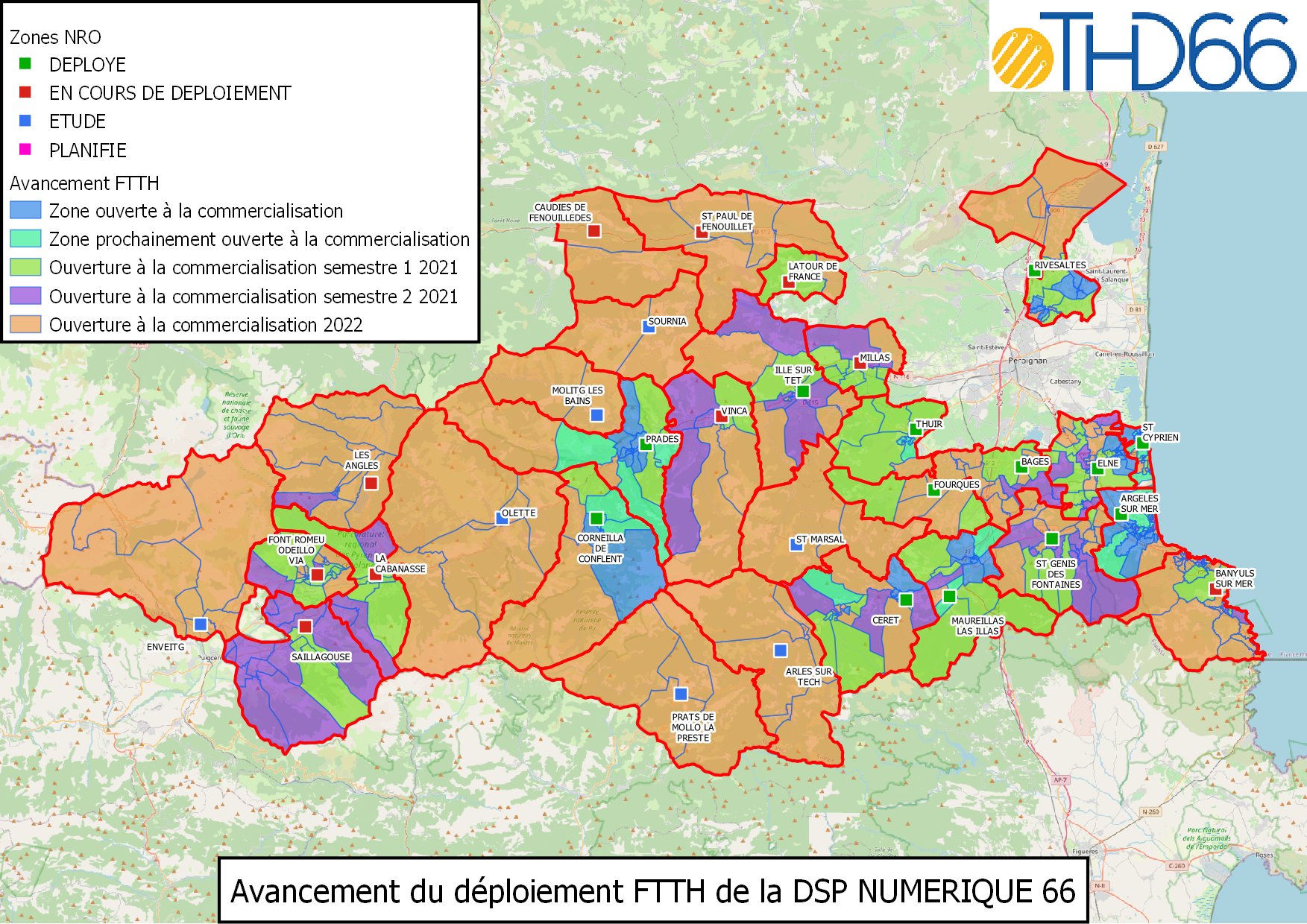 Numérique 66 : le réseau public Fibre (RIP) des Pyrénées Orientales ...