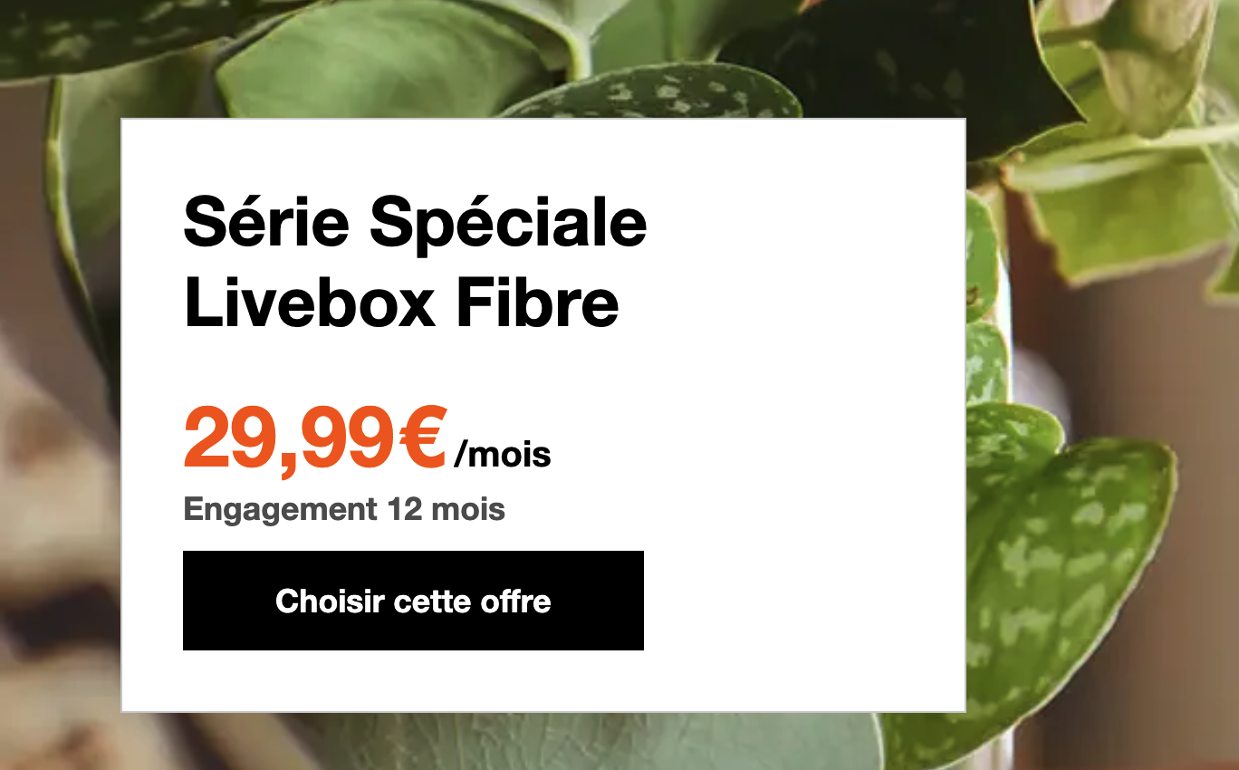 Série Spéciale Livebox