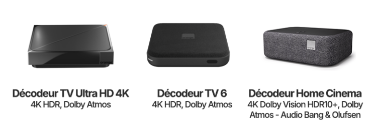 Les décodeurs TV d'Orange